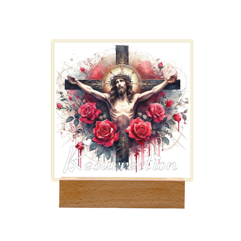 Christianartworkshop Veilleuse Scène d'art du Christ : Icônes sacrées et lueur durable - image 4