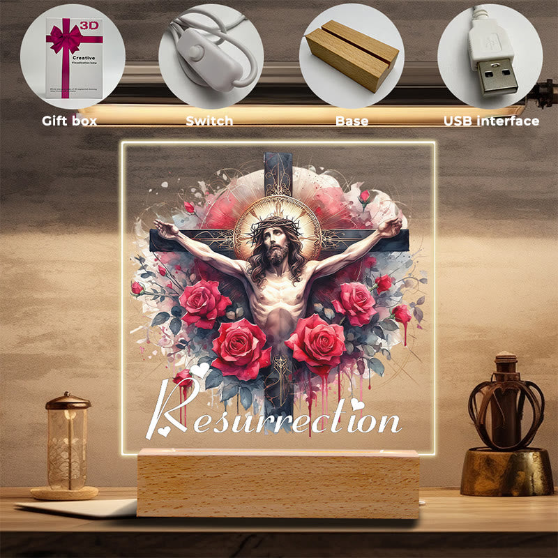 Christianartworkshop Veilleuse Scène d'art du Christ : Icônes sacrées et lueur durable - image 1