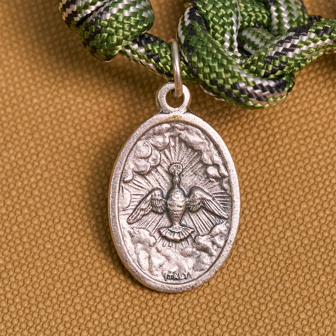 Christianartworkshop Chapelet de bénédiction robuste en paracorde : Protégé par le Saint-Esprit et la Miséricorde divine - image 9