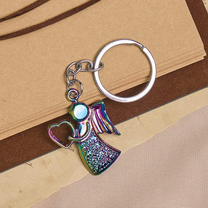 Christianartworkshop Porte-clés Ange Gardien Amour Arc-en-ciel Lueur Foi - image 4