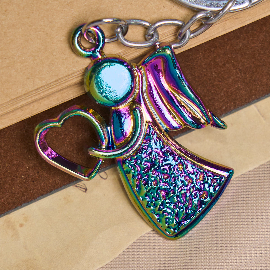 Christianartworkshop Porte-clés Ange Gardien Amour Arc-en-ciel Lueur Foi - image 2