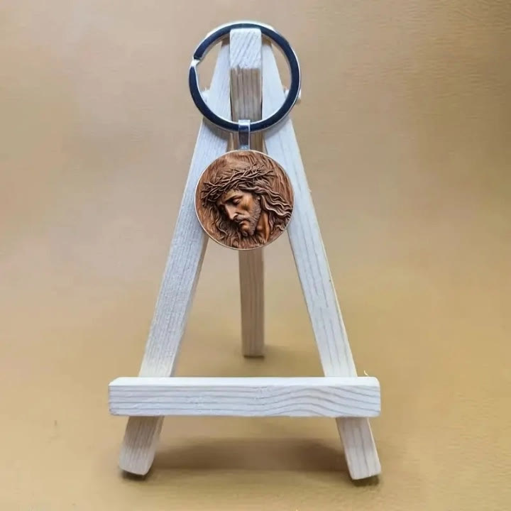 Christianartworkshop Porte-clés Couronne d'épines de Jésus : un symbole sacré de protection - image 1