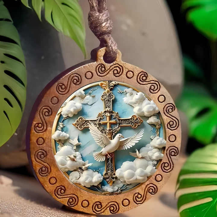 Christianartworkshop Collier Colombe et Croix du Saint-Esprit : une expression visuelle de la foi profonde - Colombe du Saint-Esprit - image 0