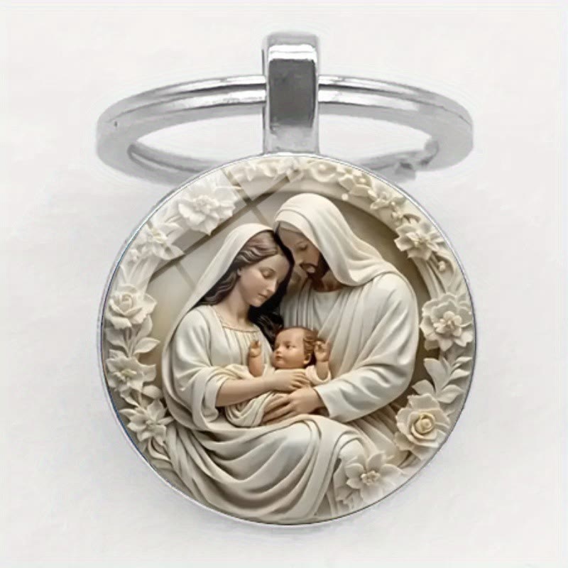 Christianartworkshop Porte-clés « Portez les bénédictions de la Sainte Famille » - image 1