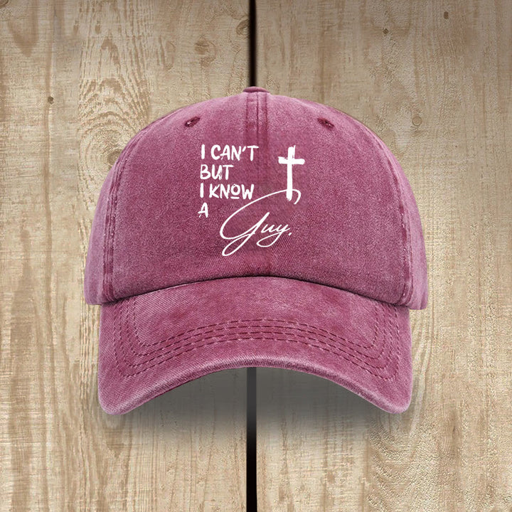 Christianartworkshop Je ne peux pas. Lui, il peut. Croix de Jésus. Foi quotidienne. Chapeau en coton lavé. - Vin - image 14