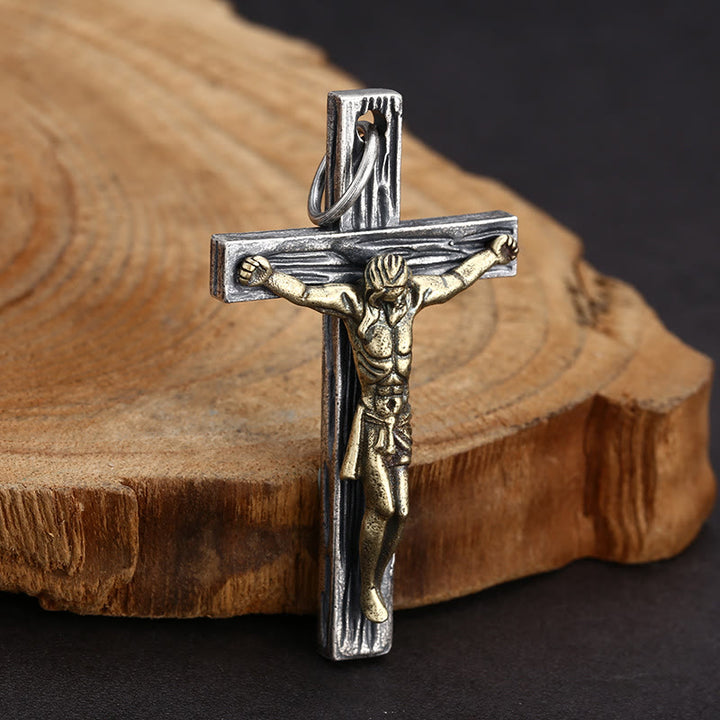Collier crucifix classique en argent sterling de Christianartworkshop : un symbole de foi pour un lien spirituel quotidien - image 1