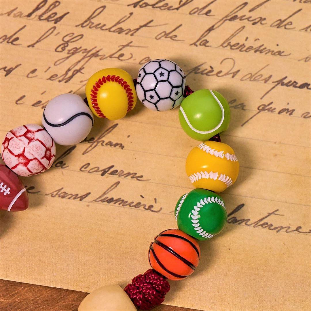 Christianartworkshop Porte-clés chapelet de prière sportive tout-en-un avec perles multisports : aucun regret à chaque match - image 5