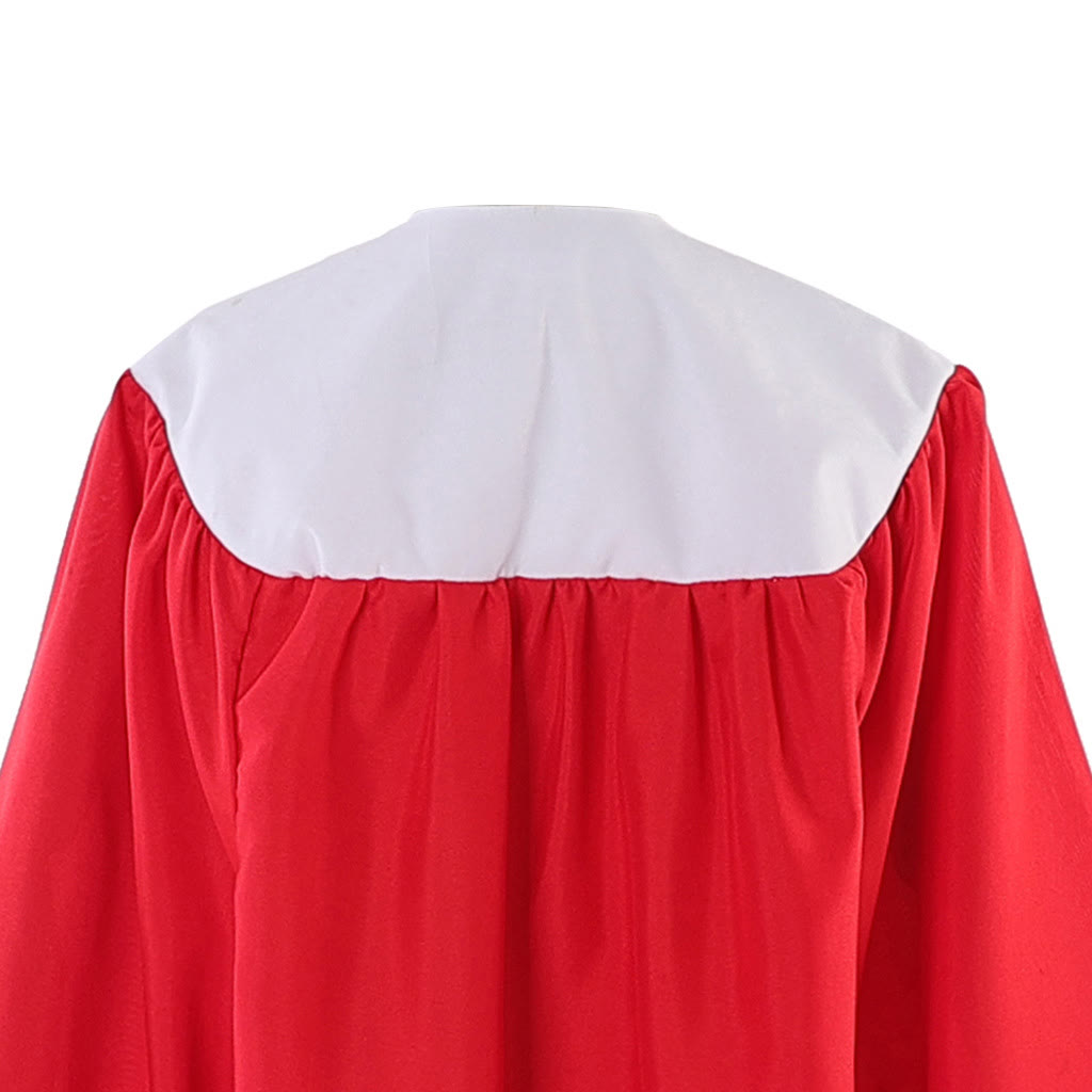 Christianartworkshop Robe cléricale rouge élégante ornée de la colombe du Saint-Esprit : Servez avec foi et lumière - image 8