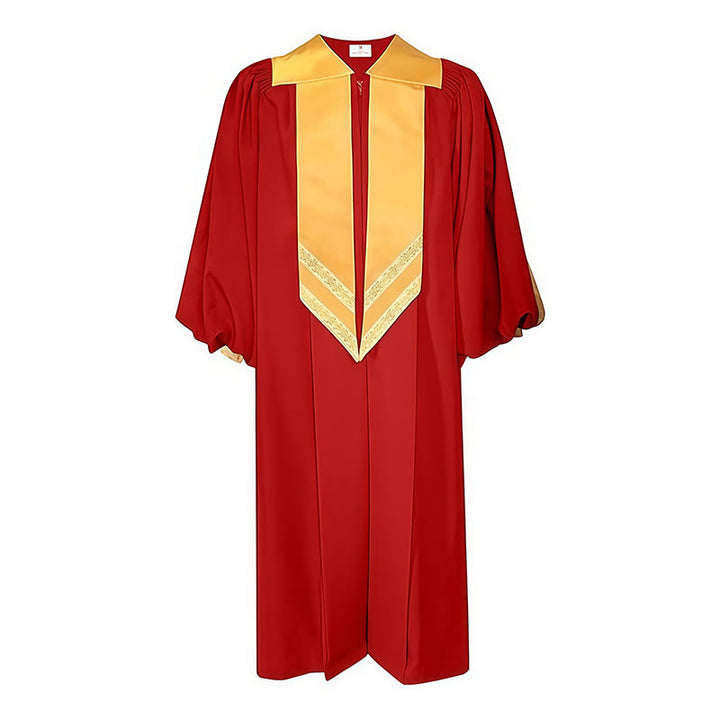 Christianartworkshop Robes de clergé classiques et polyvalentes à 4 couleurs avec col en V doré - image 12