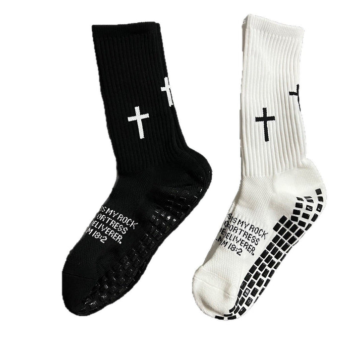Christianartworkshop Chaussettes de football unisexes à motif biblique : Marchez chaque jour sous la guidance divine - image 8