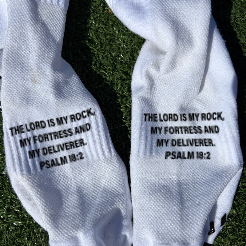 Christianartworkshop Chaussettes de football unisexes à motif biblique : Marchez chaque jour sous la guidance divine - image 5