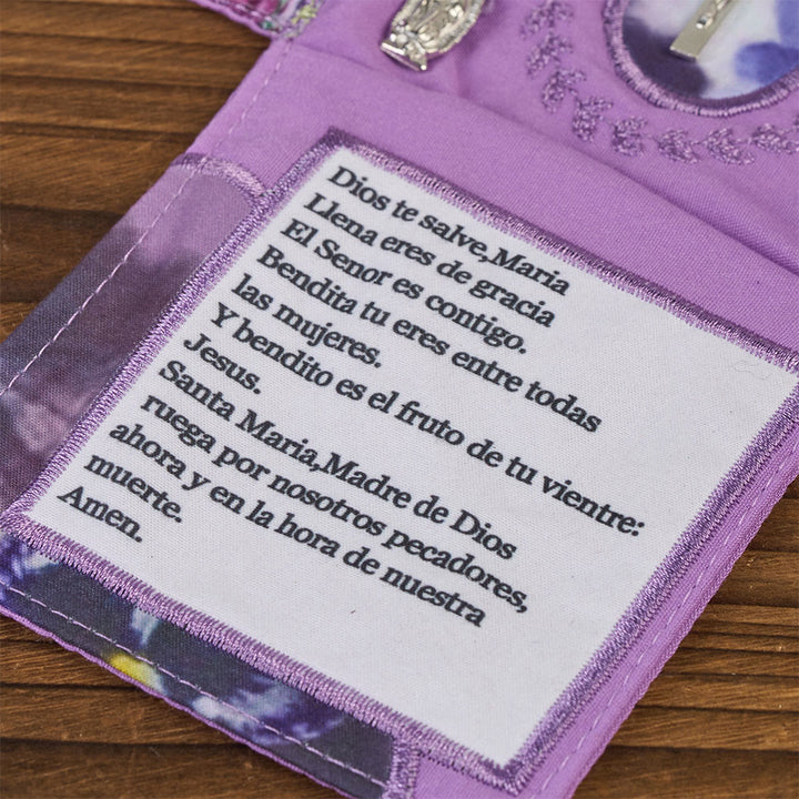 Christianartworkshop Sacoche de poche en tissu brodé 4 couleurs avec croix argentée incluse - image 25