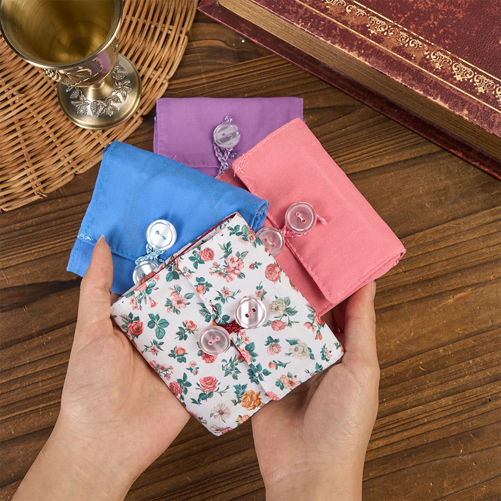 Christianartworkshop Sacoche de poche en tissu brodé 4 couleurs avec croix argentée incluse - image 2