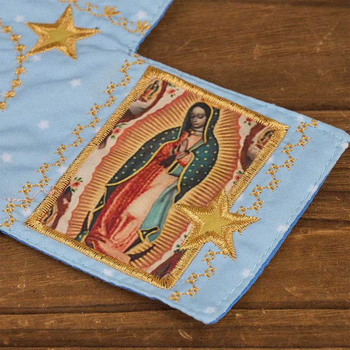 Christianartworkshop Sacoche de poche en tissu brodé 4 couleurs avec croix argentée incluse - image 28