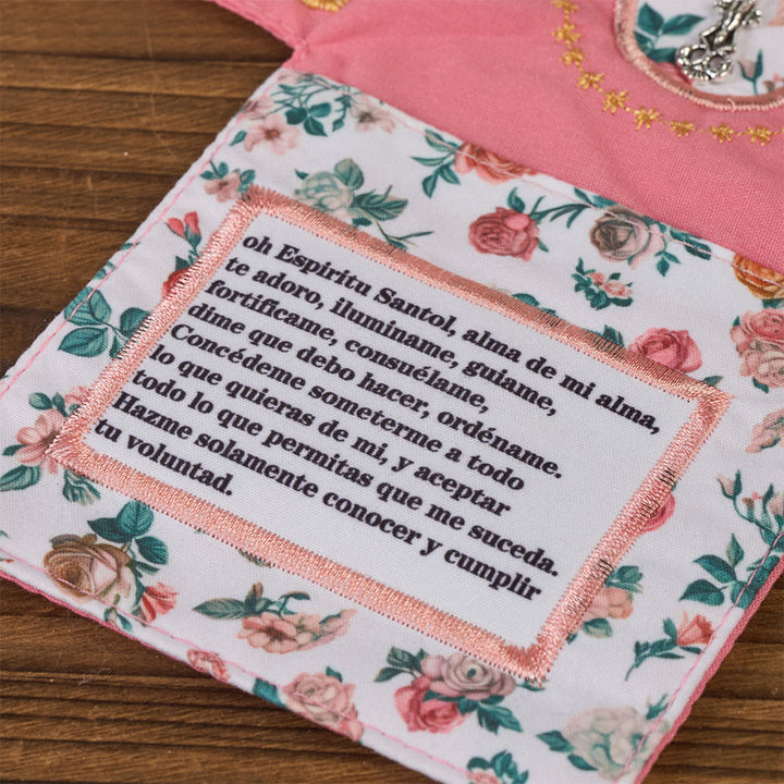 Christianartworkshop Sacoche de poche en tissu brodé 4 couleurs avec croix argentée incluse - image 21