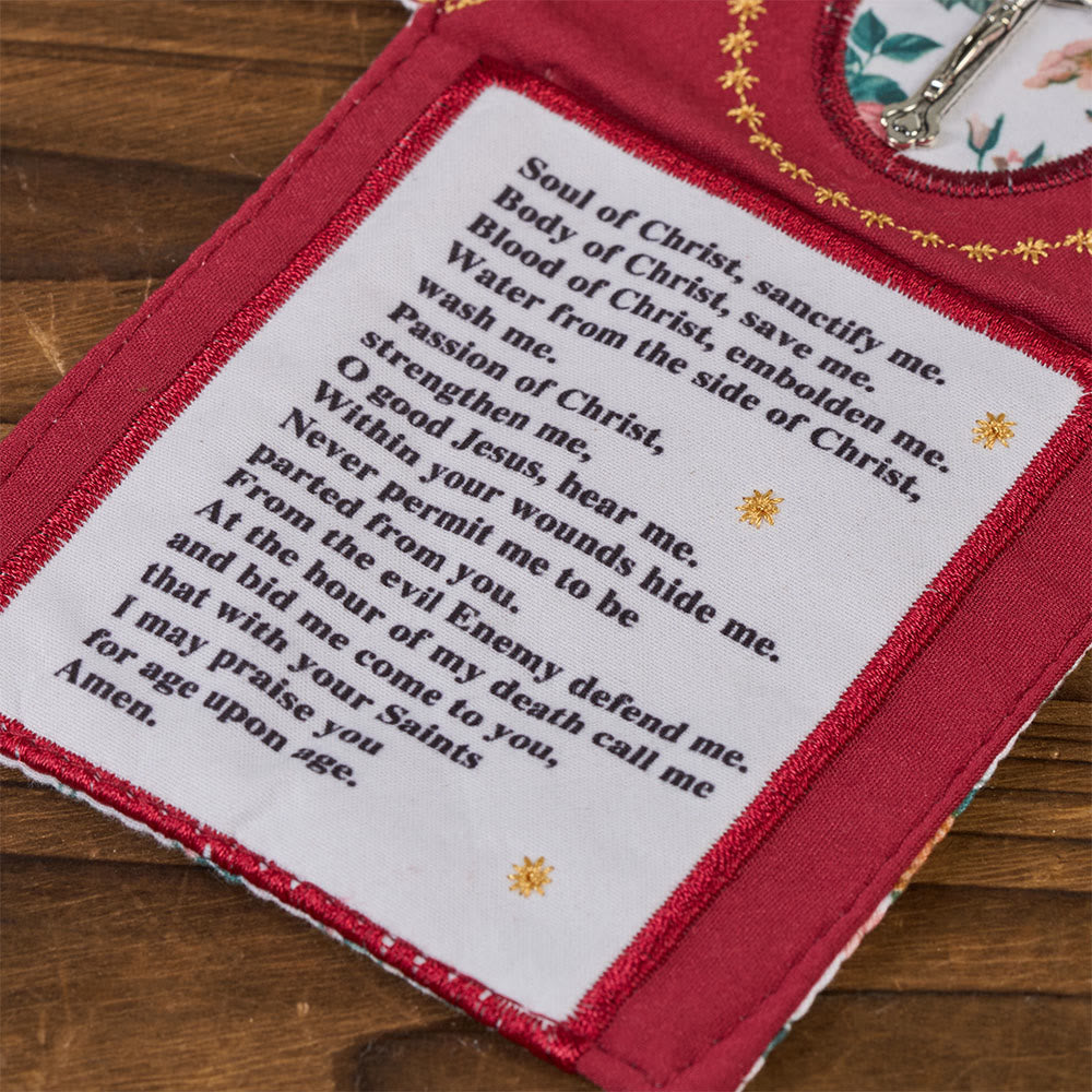 Christianartworkshop Sacoche de poche en tissu brodé 4 couleurs avec croix argentée incluse - image 16