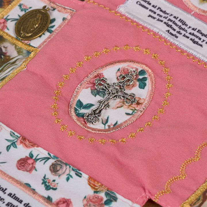 Christianartworkshop Sacoche de poche en tissu brodé 4 couleurs avec croix argentée incluse - image 18