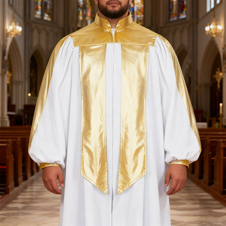 Robe de clergé ornée de dorures, signée Christianartworkshop : 7 couleurs pour une élégance liturgique - image 6