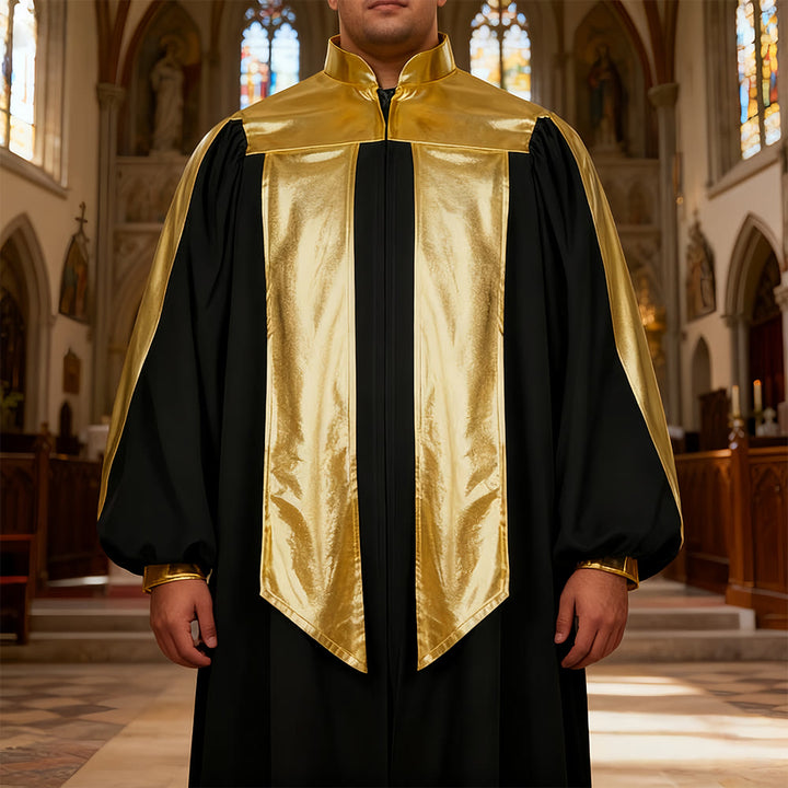 Robe de clergé ornée de dorures, signée Christianartworkshop : 7 couleurs pour une élégance liturgique - image 8
