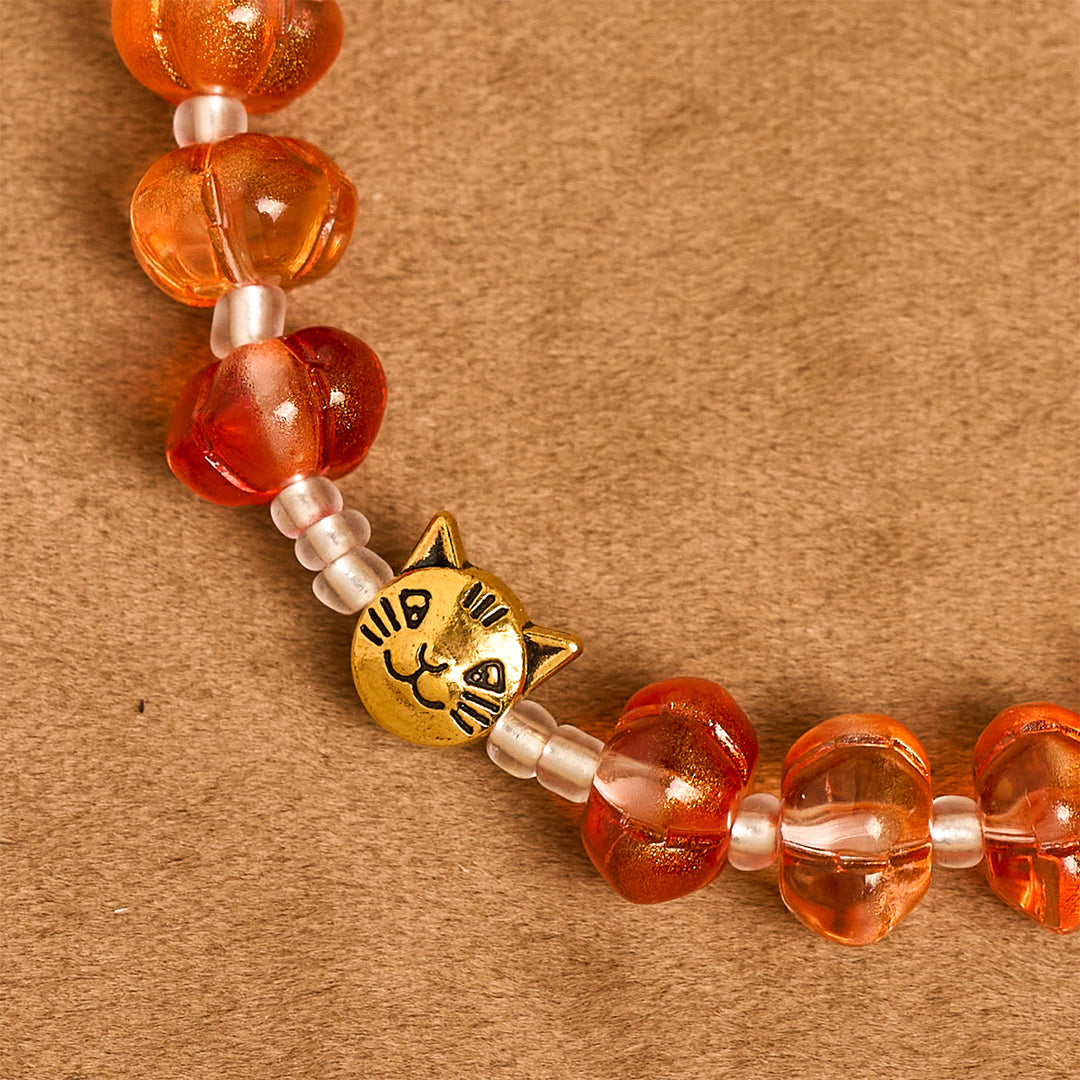 Christianartworkshop Bracelet de prière d'automne en perles de citrouille sacrée : Grâce et joie des récoltes - image 3