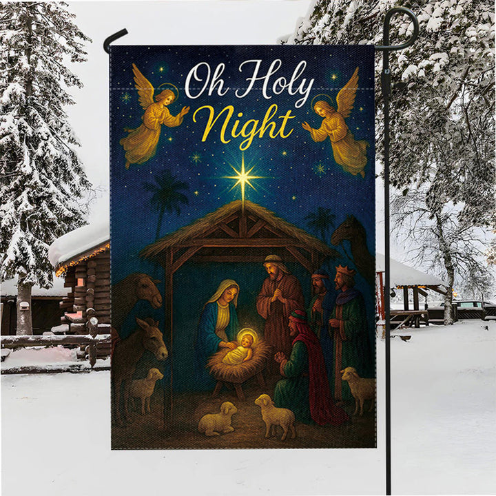 Christianartworkshop Crèche de Noël avec anges et étoile : Décoration de Noël et de foi - image 3
