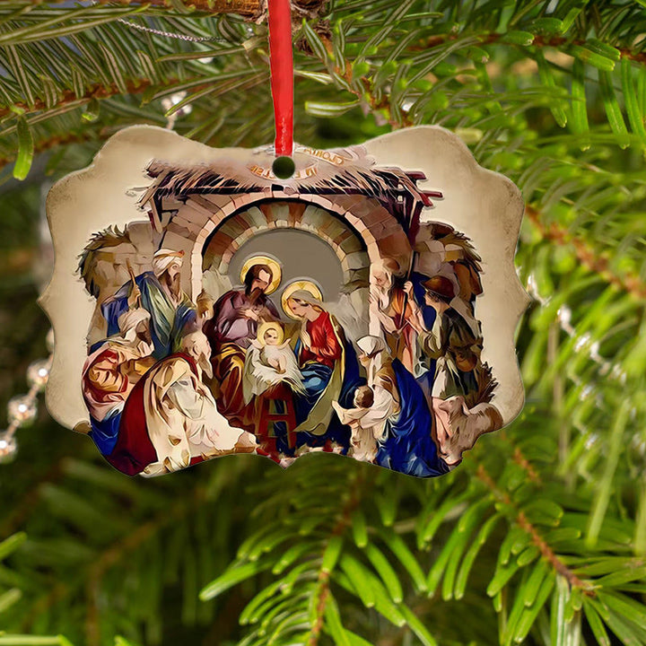 Christianartworkshop Décorations de Noël suspendues en acrylique représentant la Nativité C - image 5