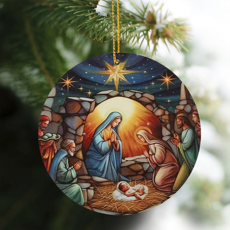 Christianartworkshop Crèche de Noël, décorations du Christ, ornements C - image 4
