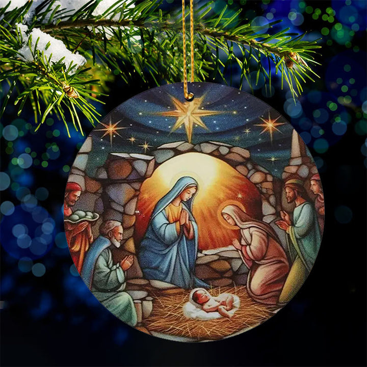 Christianartworkshop Crèche de Noël, décorations du Christ, ornements C - image 3
