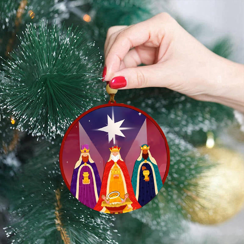 Christianartworkshop Styles d'illustration Ornements de Noël des Trois Rois Mages C - image 4