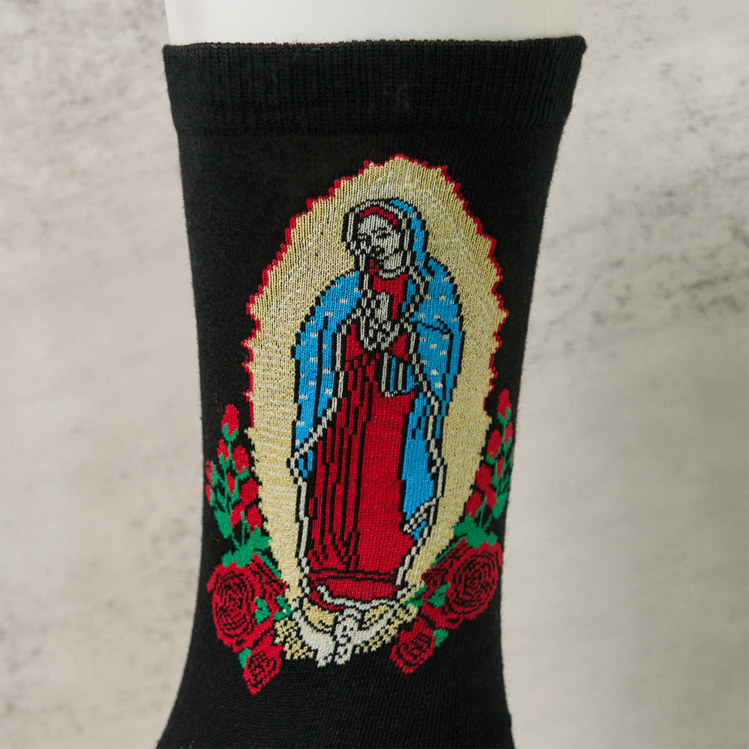 Christianartworkshop Chaussettes unisexes fidèles Notre-Dame de Guadalupe, porteuses de foi et de bénédictions quotidiennes - image 3