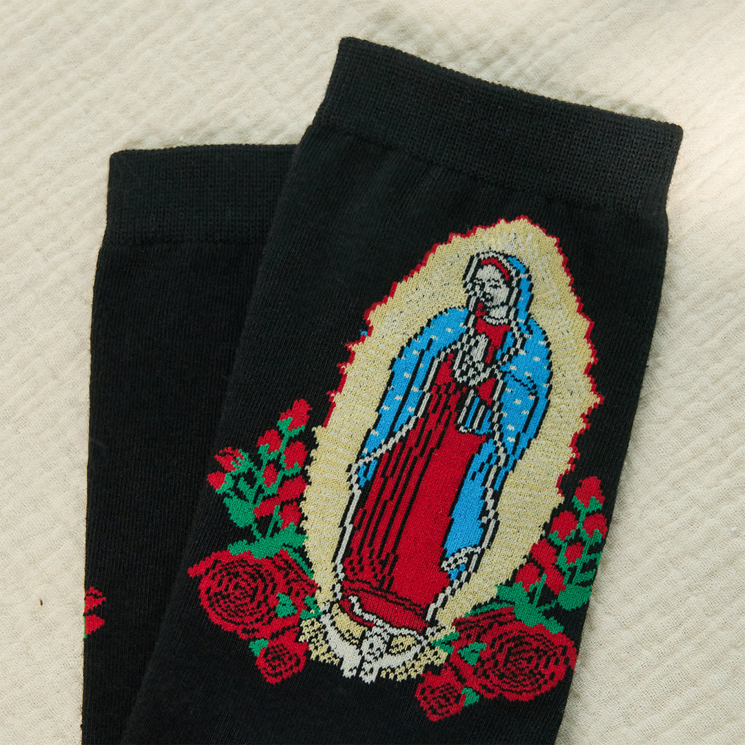 Christianartworkshop Chaussettes unisexes fidèles Notre-Dame de Guadalupe, porteuses de foi et de bénédictions quotidiennes - image 2