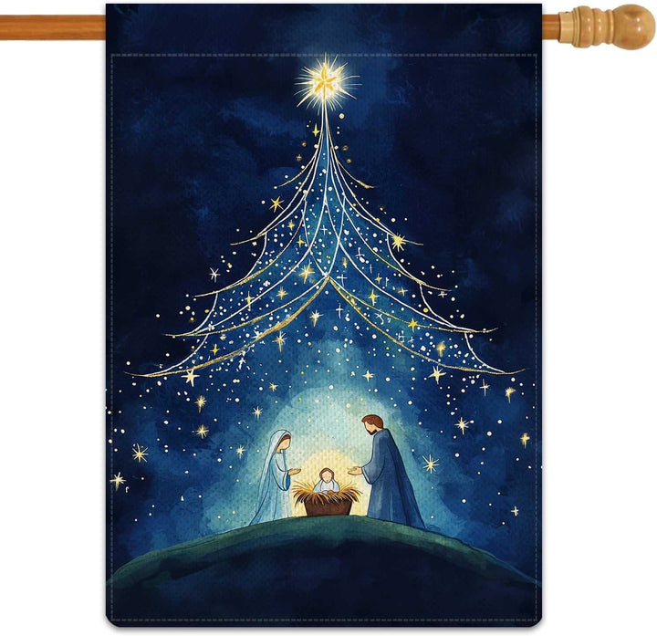 Christianartworkshop Crèche de Noël : Décoration Arbre étoilé et Étoile de Bethléem - image 6