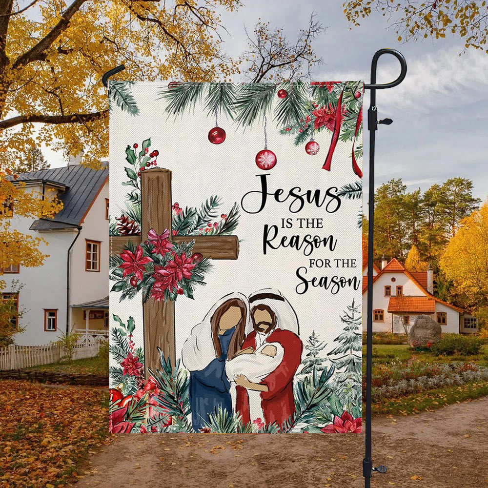 Christianartworkshop Crèche de Noël « Jésus est la raison » : Décoration de Noël sur le thème de la foi - image 4