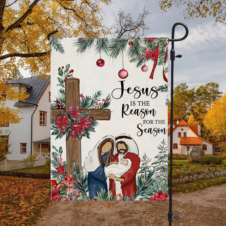 Christianartworkshop Crèche de Noël « Jésus est la raison » : Décoration de Noël sur le thème de la foi - image 4