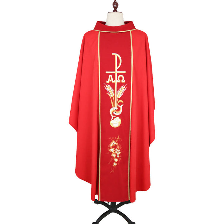 Christianartworkshop Chasuble de cérémonie de style chasuble, en couleurs assorties avec imagerie sacrée - image 1