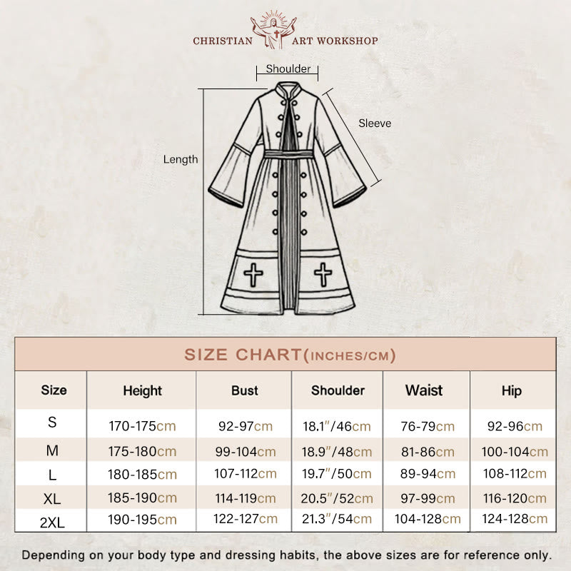 Christianartworkshop Soutane romaine cérémonielle multicolore : Esthétique du prêtre médiéval - image 1