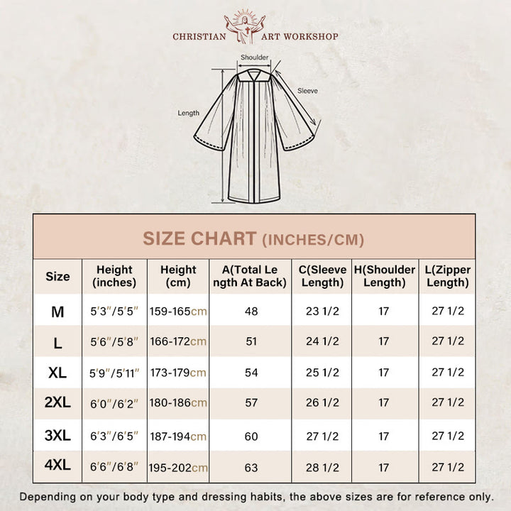 Christianartworkshop Robe de clergé violette ornée d'une croix dorée et de rayures - image 1