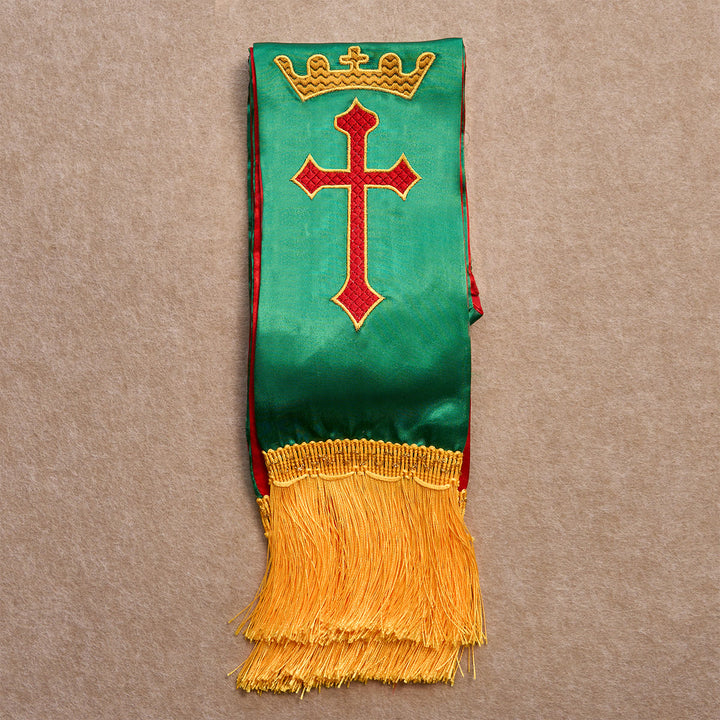 Christianartworkshop Ensemble de bénédiction de la Croix Royale en vert liturgique : Vivez vos journées avec foi - image 4