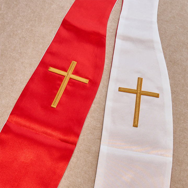 Christianartworkshop Ensemble de bénédiction Croix d'Or Rouge avec chapelet Vierge et calculs biliaires : Vivez dans l'amour - image 3