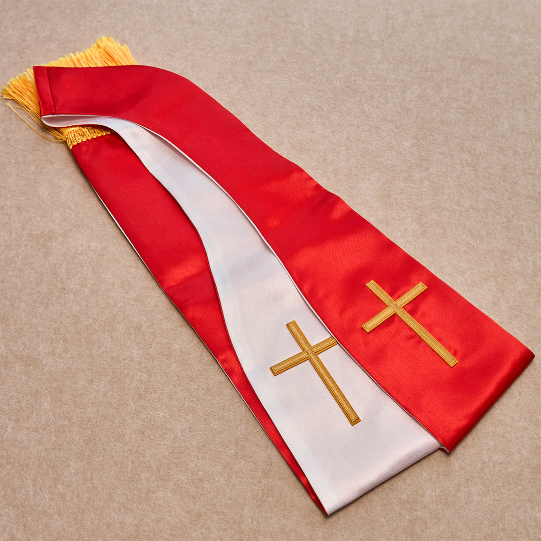 Christianartworkshop Ensemble de bénédiction Croix d'Or Rouge avec chapelet Vierge et calculs biliaires : Vivez dans l'amour - image 4