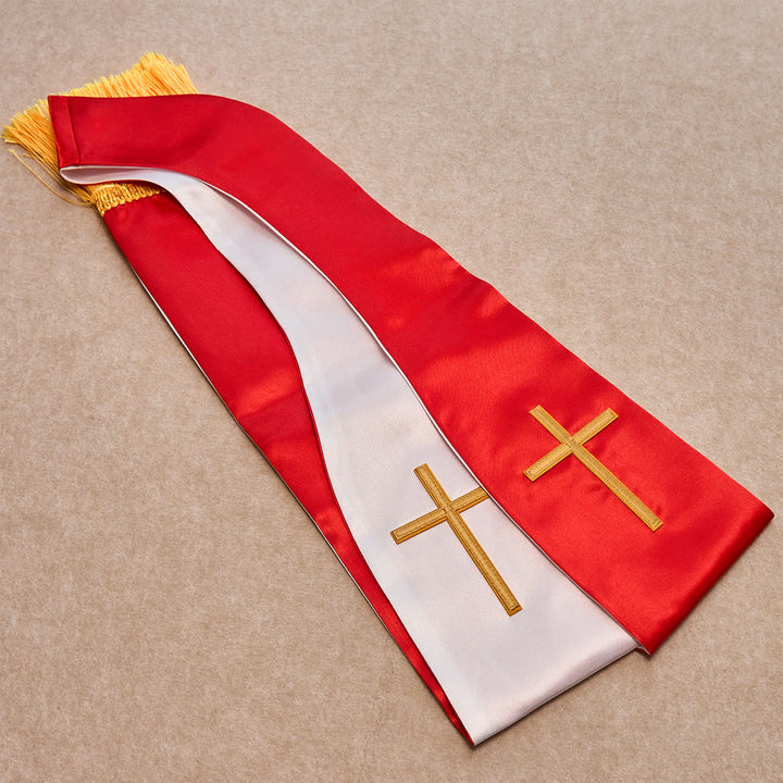 Christianartworkshop Ensemble de bénédiction Croix d'Or Rouge avec chapelet Vierge et calculs biliaires : Vivez dans l'amour - image 4