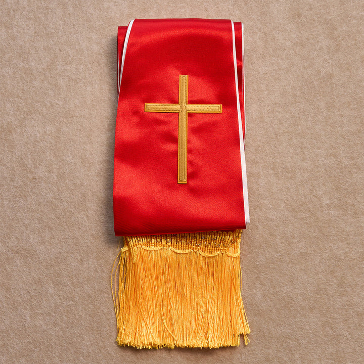 Christianartworkshop Ensemble de bénédiction Croix d'Or Rouge avec chapelet Vierge et calculs biliaires : Vivez dans l'amour - image 2