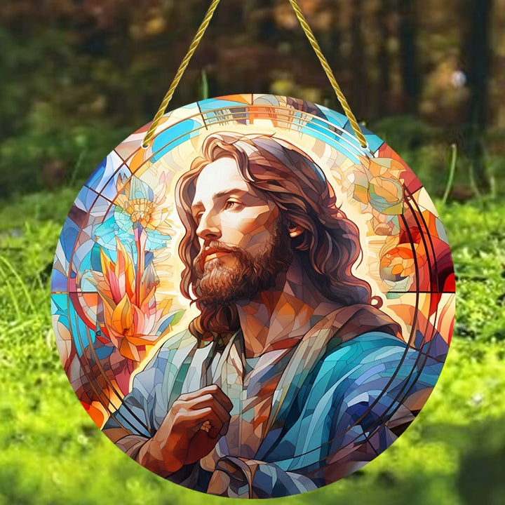 Christianartworkshop Collection Lumière du Monde : Ornements suspendus représentant la Sainte Famille, l'Adoration et la Bénédiction - F - 7,87''/20 cm - image 5