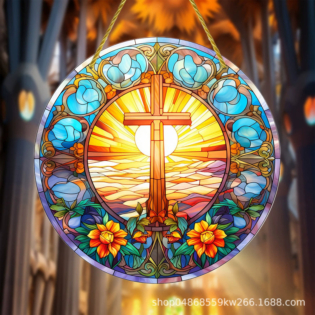 Christianartworkshop Collection Lumière du Monde : Ornements suspendus représentant la Sainte Famille, l'Adoration et la Bénédiction - L - 7,87''/20 cm - image 11