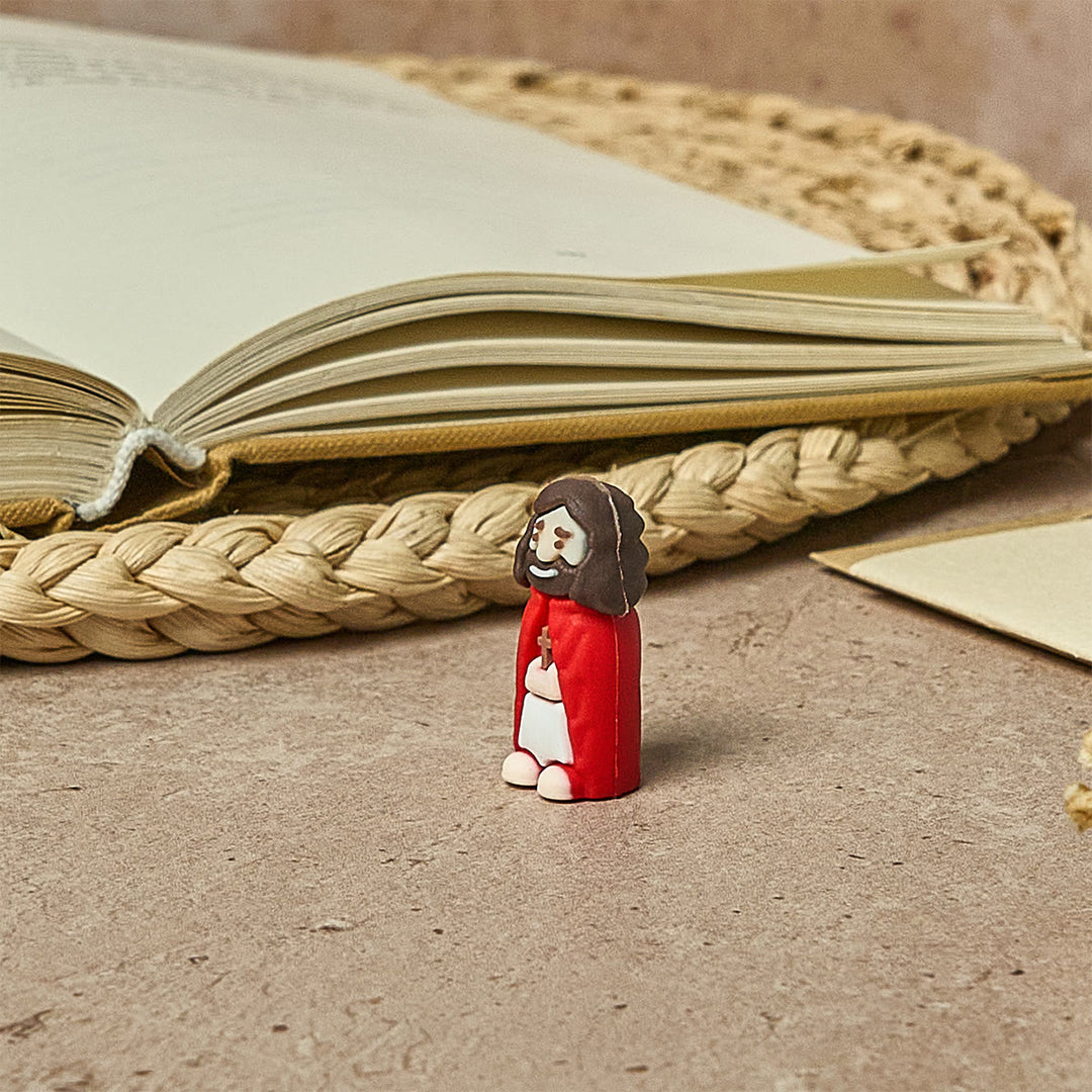 Christianartworkshop Figurines Petit Jésus (8/16/24/32 pièces) en huit tons pastel et vifs : Arc-en-ciel de bénédictions - image 7