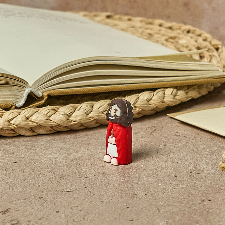 Christianartworkshop Figurines Petit Jésus (8/16/24/32 pièces) en huit tons pastel et vifs : Arc-en-ciel de bénédictions - image 7