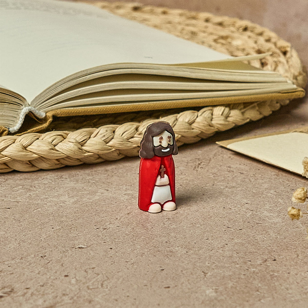 Christianartworkshop Figurines Petit Jésus (8/16/24/32 pièces) en huit tons pastel et vifs : Arc-en-ciel de bénédictions - image 8