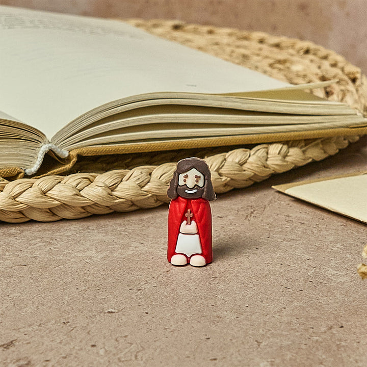 Christianartworkshop Figurines Petit Jésus (8/16/24/32 pièces) en huit tons pastel et vifs : Arc-en-ciel de bénédictions - image 6