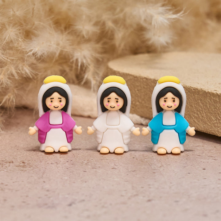 Christianartworkshop Figurines de la Vierge Marie en 6 couleurs : Le sourire de Marie, Calme quotidien - image 1