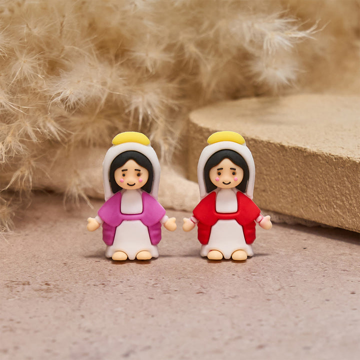 Christianartworkshop Figurines de la Vierge Marie en 6 couleurs : Le sourire de Marie, Calme quotidien - image 4